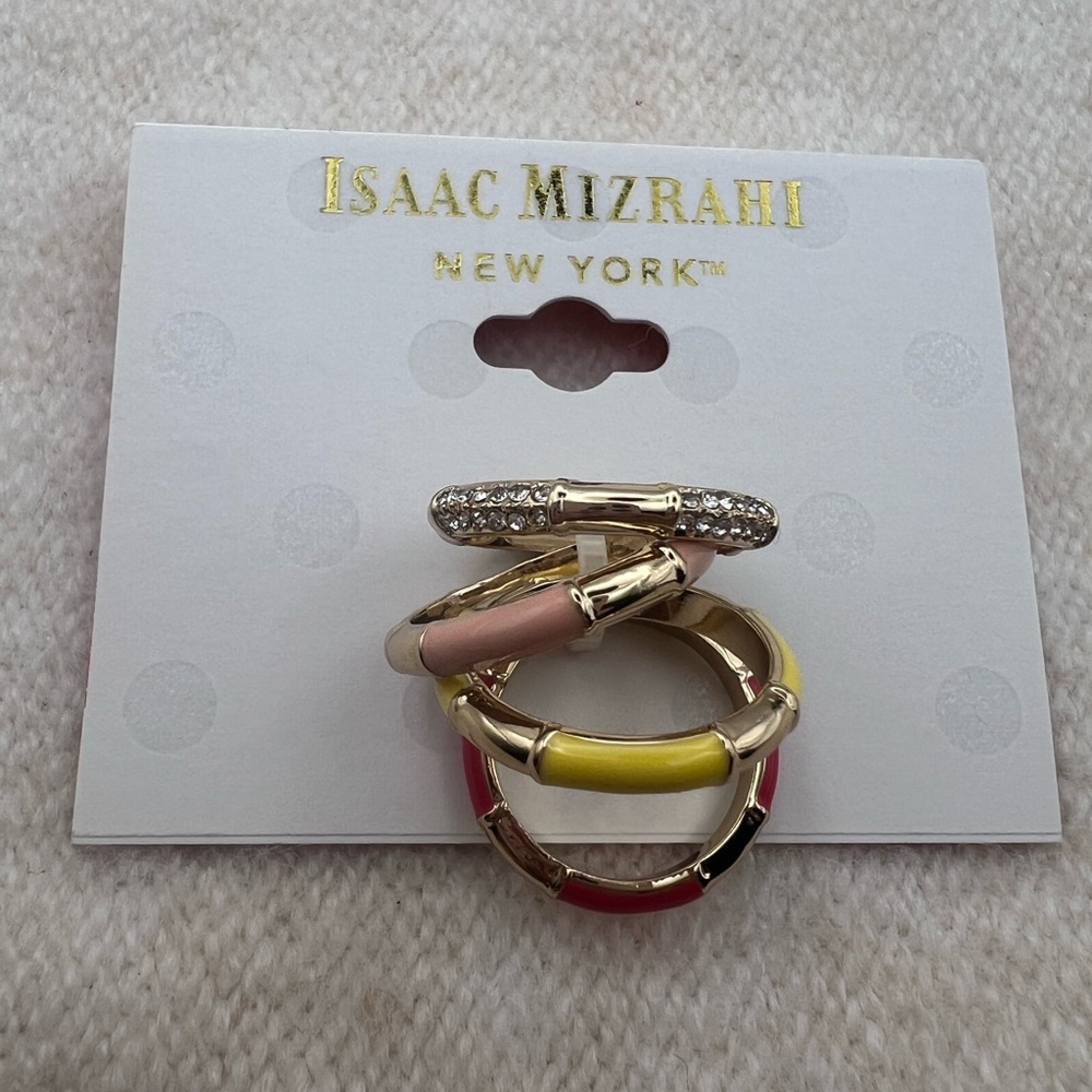 Isaac Mizrahi stack of rings - Picture 2 of 2